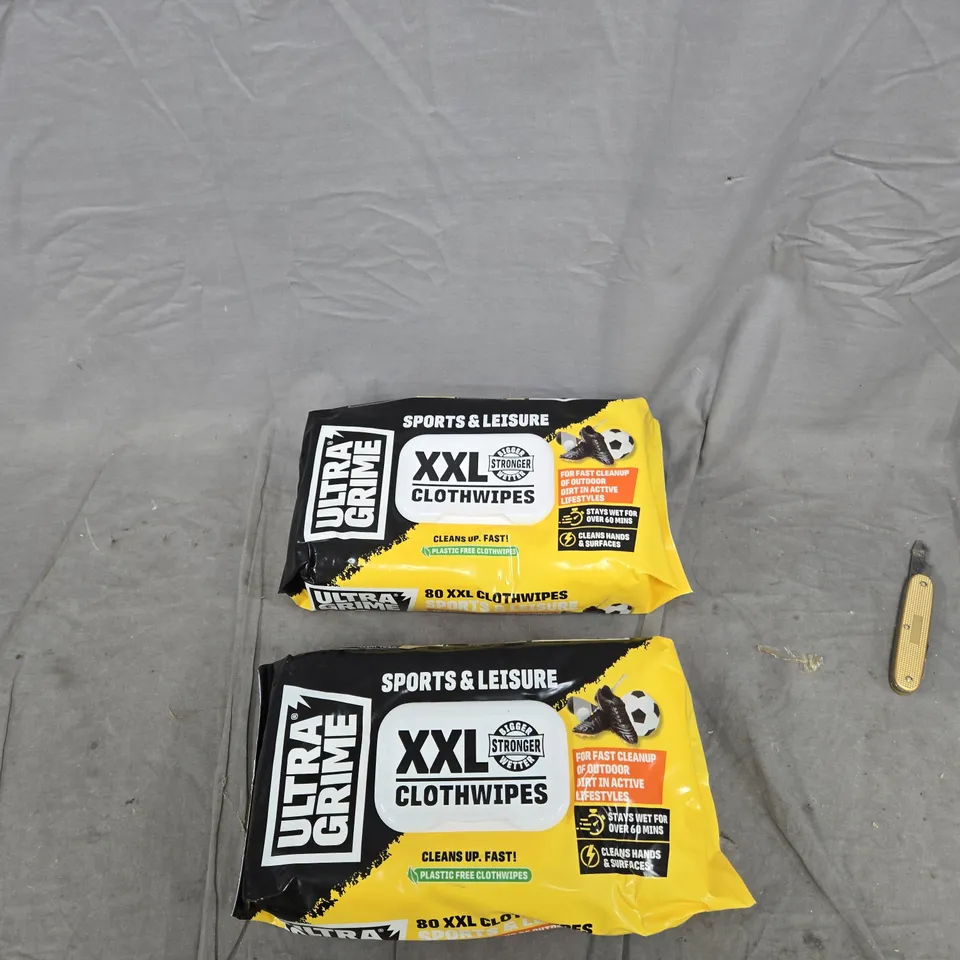 ULTRA GRIME XXL CLOTH WIPES – SPORTS & LEISURE (2 X PACKS) 