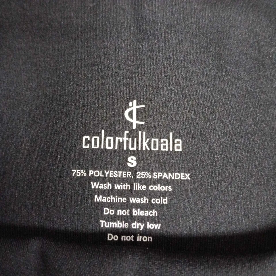 COLORFULKOALA WOMEN'S HIGH WAISTED BIKER SHORTS (BLACK, S)