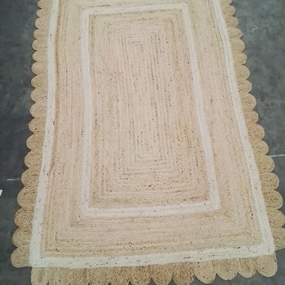 QUALITY DESIGNER STACY SOLOMAN 150X230CM AREA RUG IN NATURAL COLOUR 