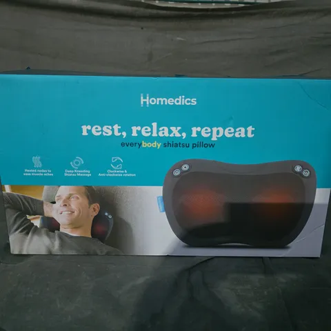BOXED HOMEDICS REST, RELAX, REPEAT BODY SHIATSU PILLOW