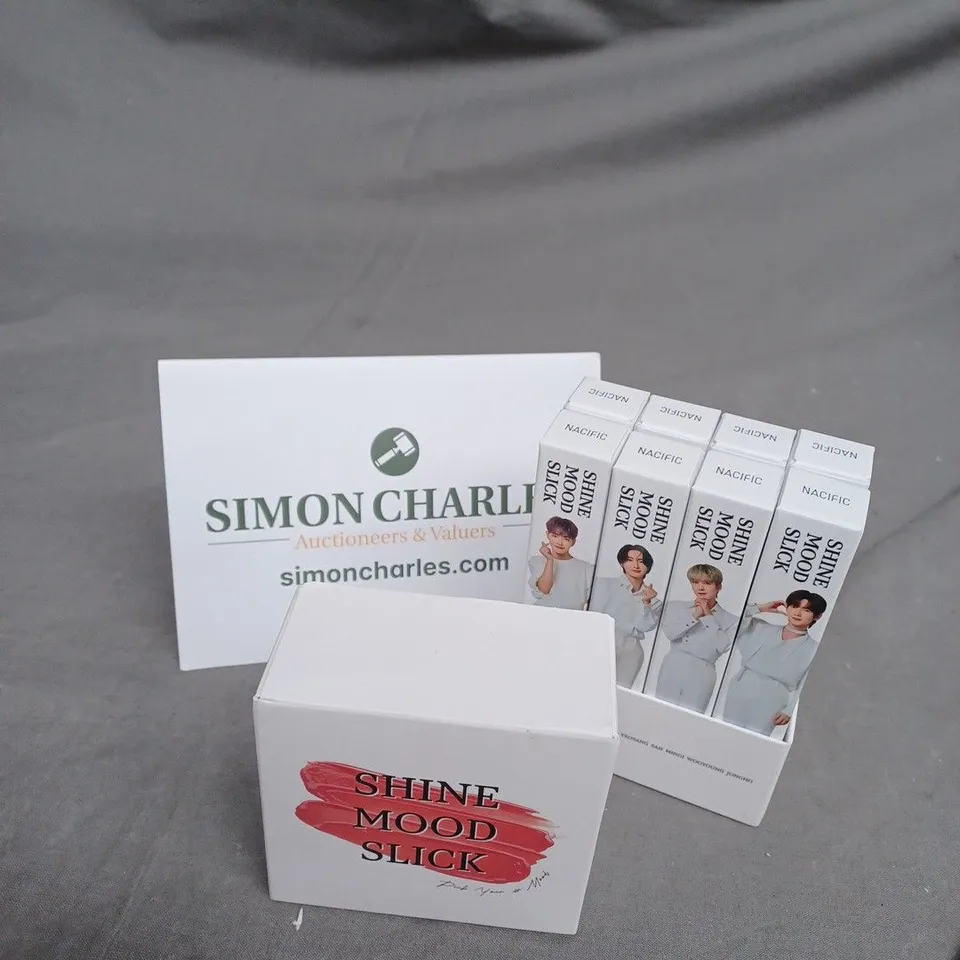 BOXED ATEEZ X NARCIFIC SHINE MOOD SLICK LIPSTICK TINT SET 