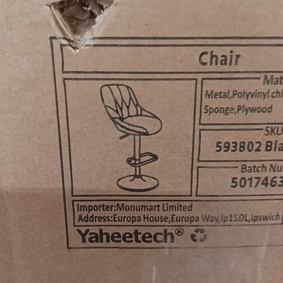 BOXED YAHEETECH CHAIR - BLACK