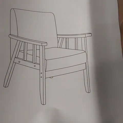 BOXED ARMCHAIR - GREY (1 BOX)