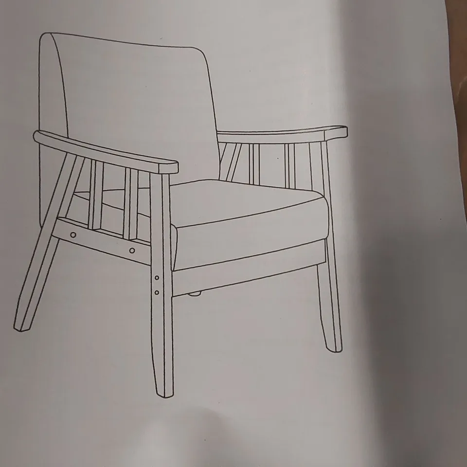 BOXED ARMCHAIR - GREY (1 BOX)