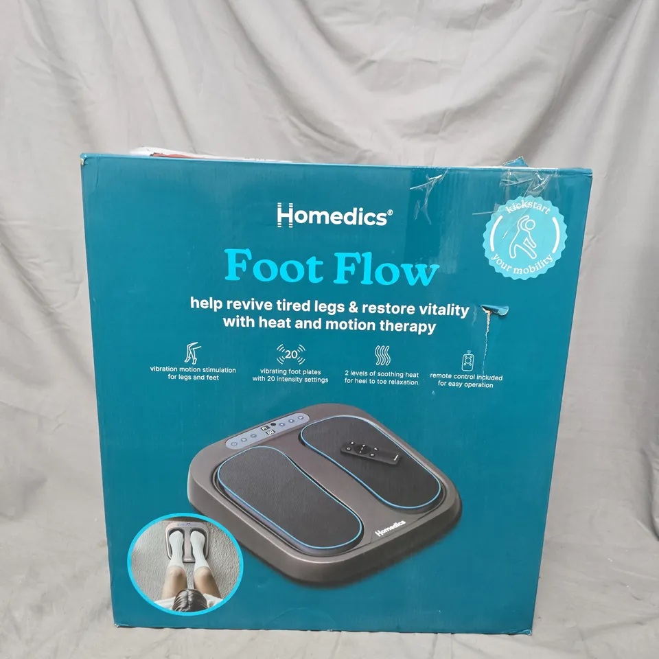 BOXED HOMEDICS FOOT FLOW FOOT MASSAGER 