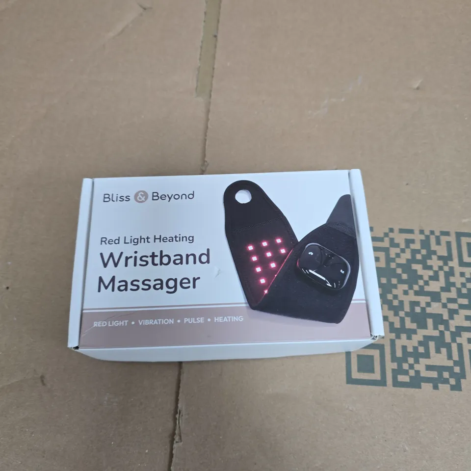 BLISS & BEYOND RED LIGHT HEATING WRISTBAND MASSAGER – USB CABLE INCLUDED