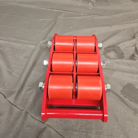 8-TON MACHINE DOLLY SKATER HEAVY DUTY MACHINERY ROLLER IN RED - COLLECTION ONLY