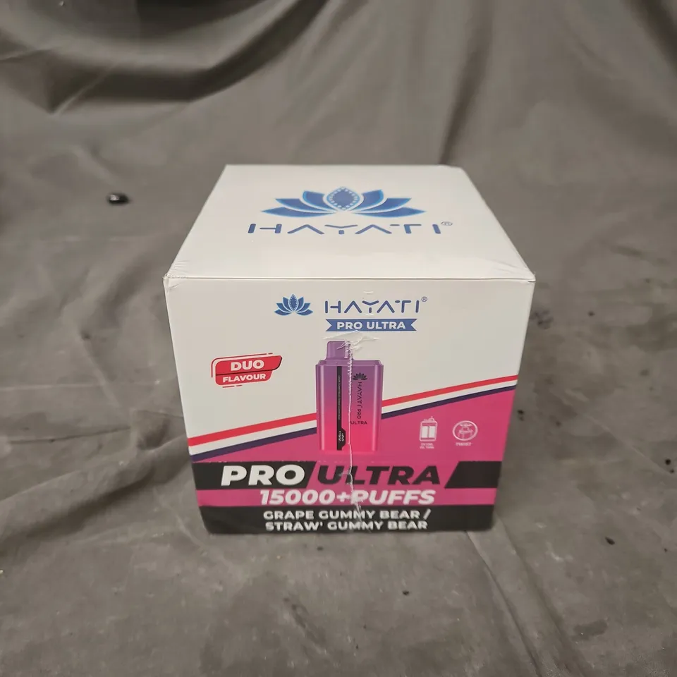BOXED AND SEALED SET OF HAYATI PRO ULTRA 15000+ PUFF VAPES