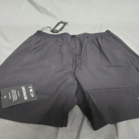 REPRSENT TEAM 247 FUSED SHORTS IN BLACK - MEDIUM