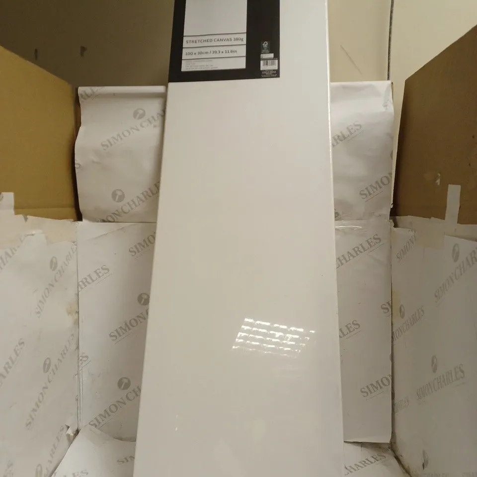 BOXED HOBBY CRAFT STRETCHED CANVAS - 100 X 30CM.