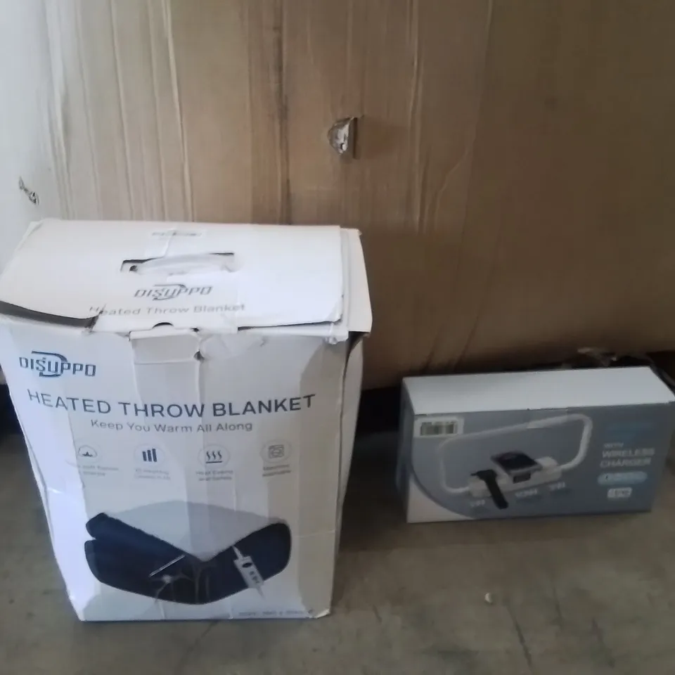 PALLET TO CONTAIN A LARGE QUANTITY OF ELECTRICAL PRODUCTS TO INCLUDE;HEATED THROW,3IN1 WIRELESS CHARGING STATION 