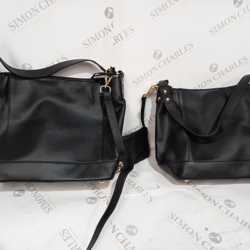 BOX OF 5 HANDBAGS TO INCLUDE 4 X ASHWOOD LOUCH LEATHER BAG & 1 X SMALL SHOULDER BAG 