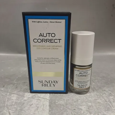 SUNDAY RILEY AUTO CORRECT BRIGHTENING AND DEPUFFING EYE CONTOUR CREAM 15ML