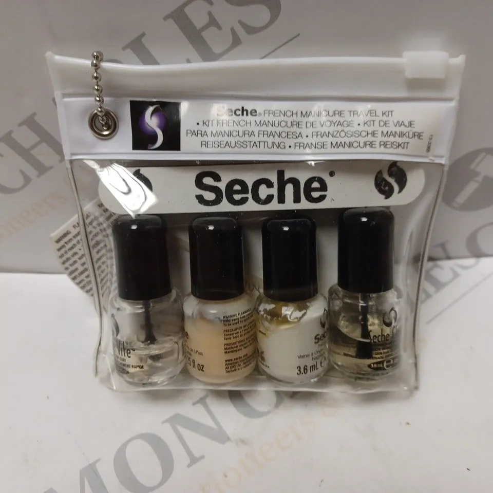 BOX OF APPROXIMATELY 12 SECHE VITE FRENCH MANICURE TRAVEL KITS