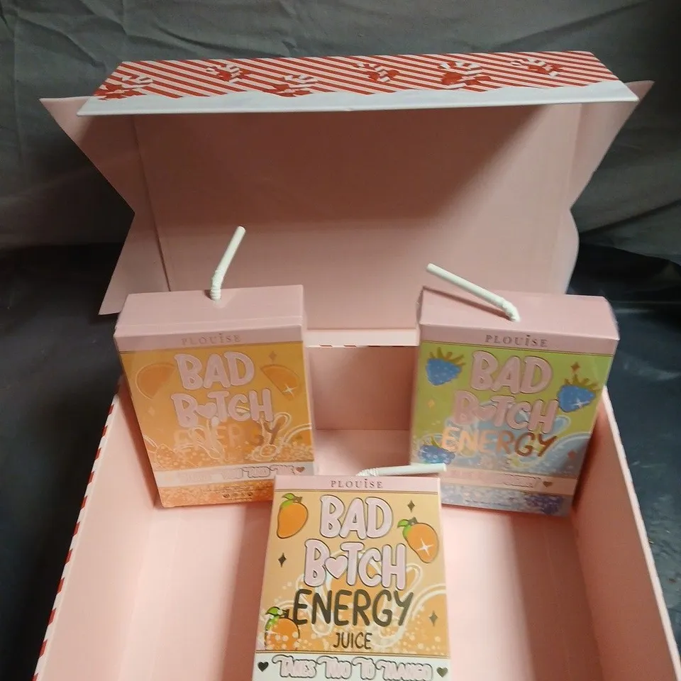 PLOUISE BAD BITCH ENERGY LIP DUO SETS – PINK PRESENTATION BOX