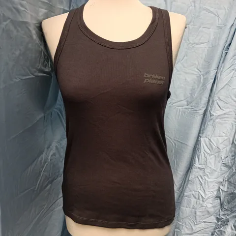 broken planet WOMEN'S SLEEVELESS TANK TOP – PURPLE/GREY, SIZE S 