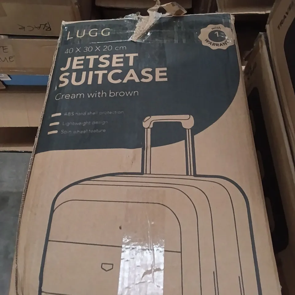 BOXED LUGG TRAVEL SUITCASE