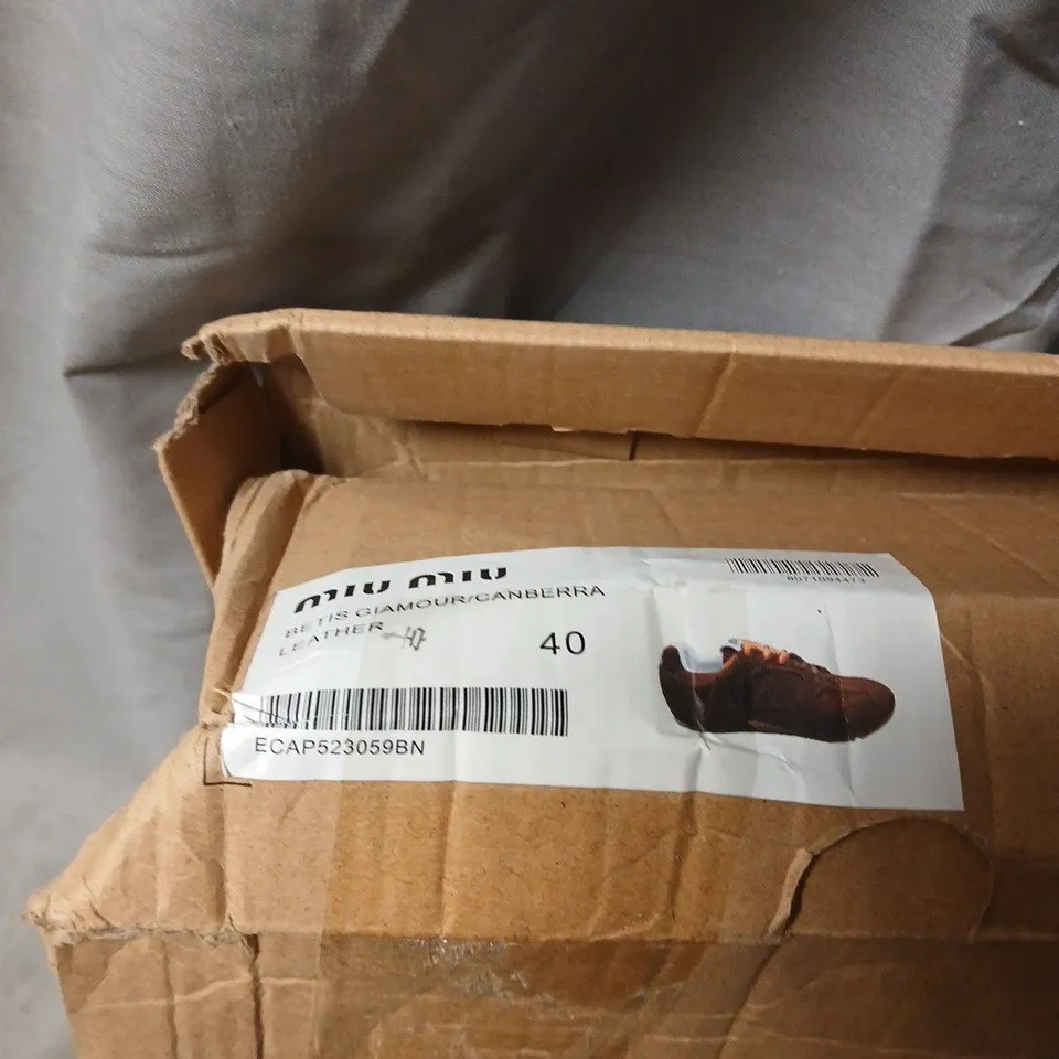 NEW BALANCE BROWN SUEDE SNEAKERS – UK 6 (EU 40) – PAIR .