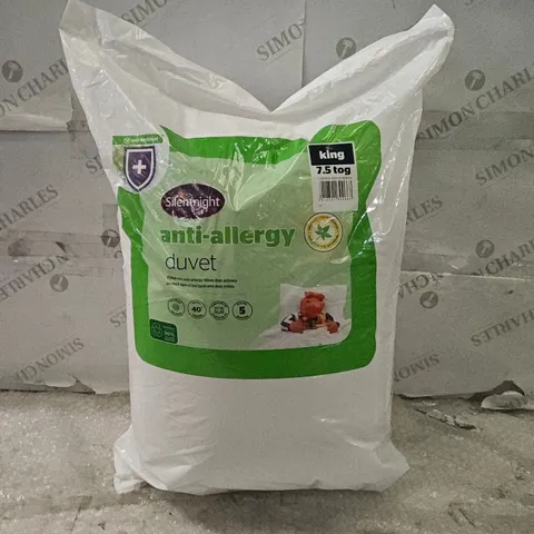SILENT NIGHT ANTI-ALLERGY KING 7.5 TOG DUVET