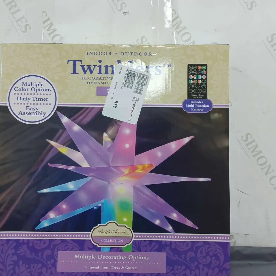 BOXED PACIFIC ACCENTS STAR BURST LIGHTS SHOW