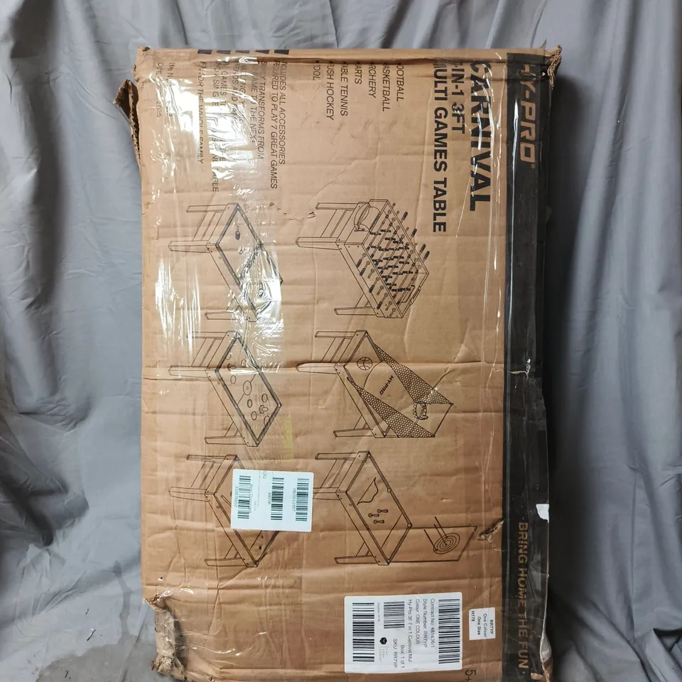 HY-PRO 3FT 7 IN 1 CARNIVAL MULTI FUN TABLE - COLLECTION ONLY RRP £99.99