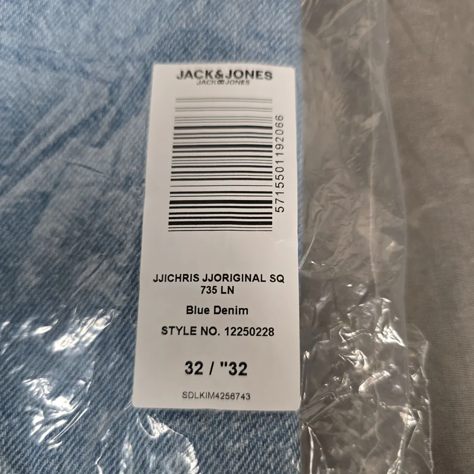 JACK & JONES JEANS – BLUE DENIM, MEN'S, UK 32 (W32 L32) – STYLE NO. 12250228