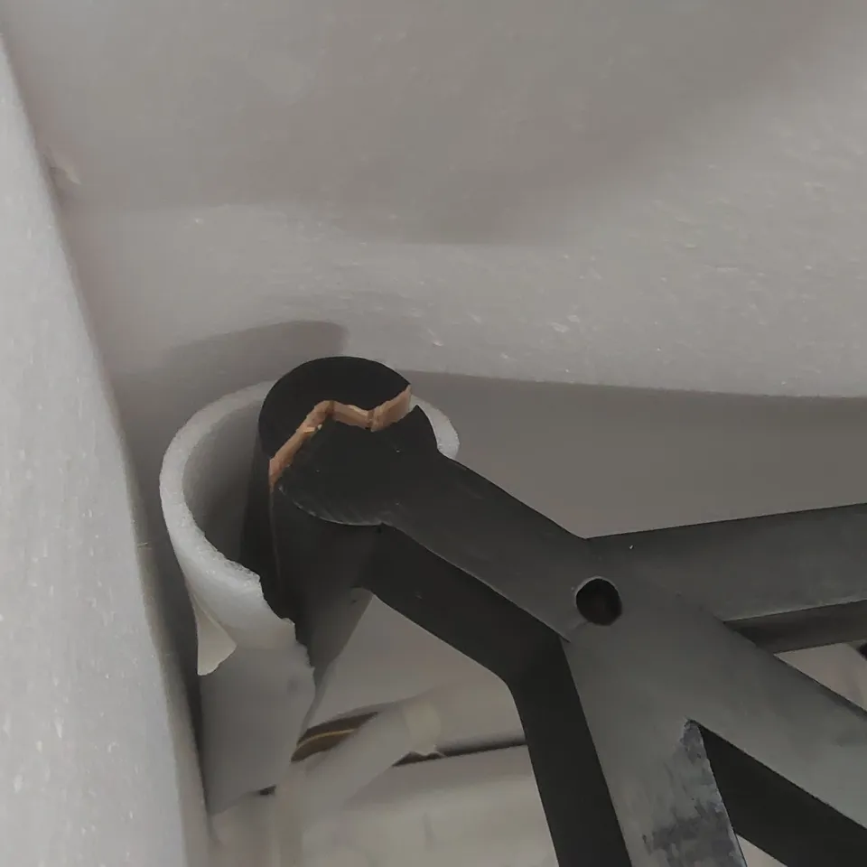 BOXED DANETTI CLOVER DARK GREY VELVET BAR STOOL