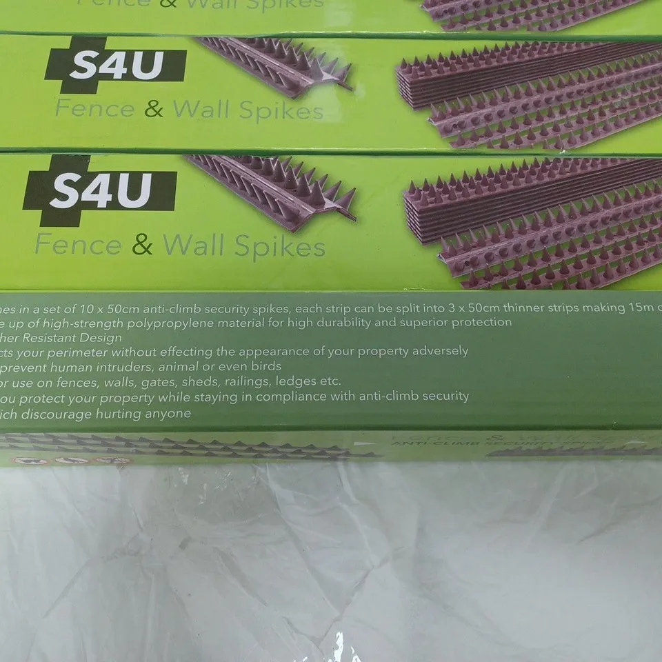 LOT OF 5 S4U FENCE AND WALL SPIKES 