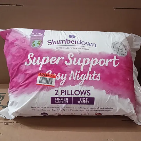 BAGGED SLUMBERDOWN SUPER SUPPORT PILLOWS (SET OF 2)