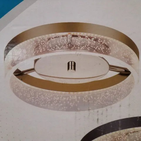 BOXED 1-LIGHT 29.6CM LED DIMMABLE FLUSH MOUNT - GOLD