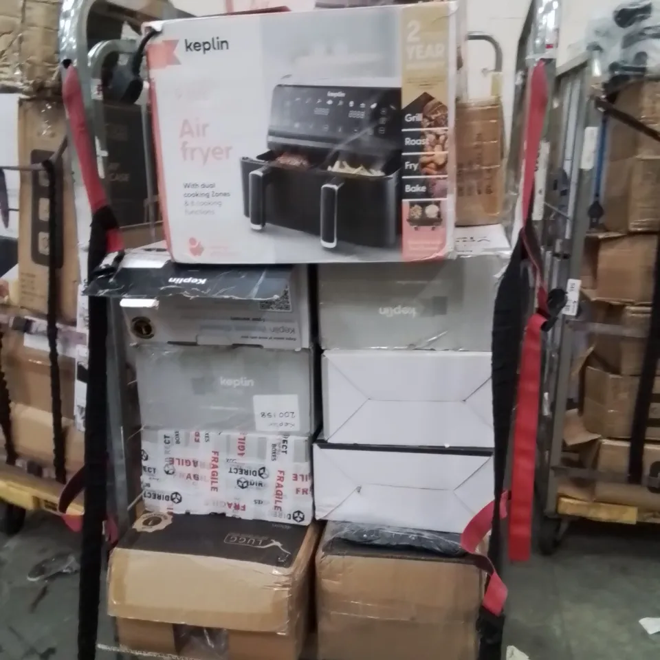 CAGE OF ASSORTED HOUSEHOLD GOODS AND PRODUCTS TO INCLUDE;AIR FRYERS,VACUUM CLEANERS