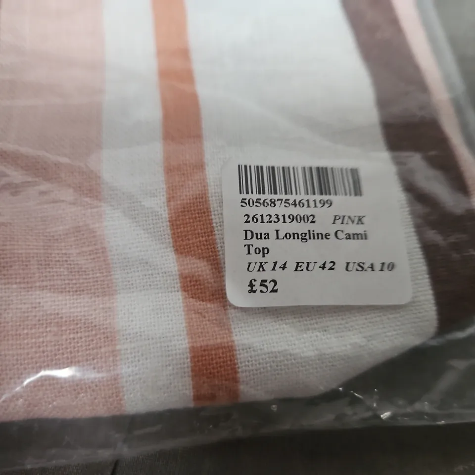 NOBODY'S CHILD DUA LONGLINE CAMI TOP – UK 14 