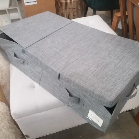 LIVING AND HOME FABRIC UNDER BED CLOTHES STORAGE ORGANISER WITH LID