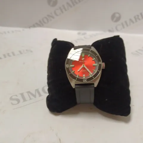 RAOUL U BRAWN RED FACE, BLACK BOXED WATCH
