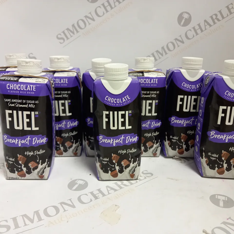 8 X FUEL MILK BREAKFAST DRINKS - CHOCOLATE 8 X 330ML