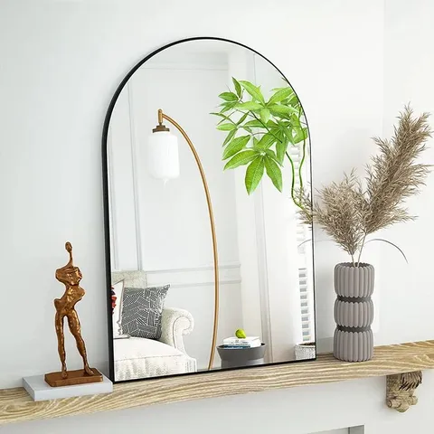 BOXED KRYSHA ARCH METAL WALL MIRROR
