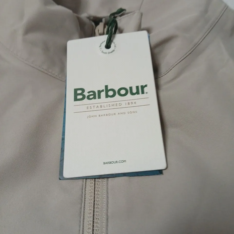 BARBOUR KORBEL WATERPROOF JACKET – BEIGE – UK S
