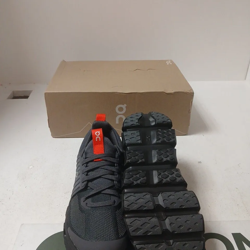 BOXED ON RUNNING TRAINERS – BLACK/CHARCOAL - UK 5