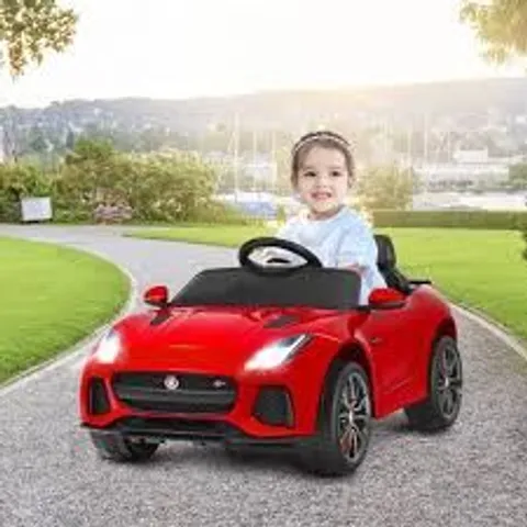 BOXED COSTWAY RED JAGUAR F TYPE SVR KIDS RIDE ON CAR WITH REMOTE