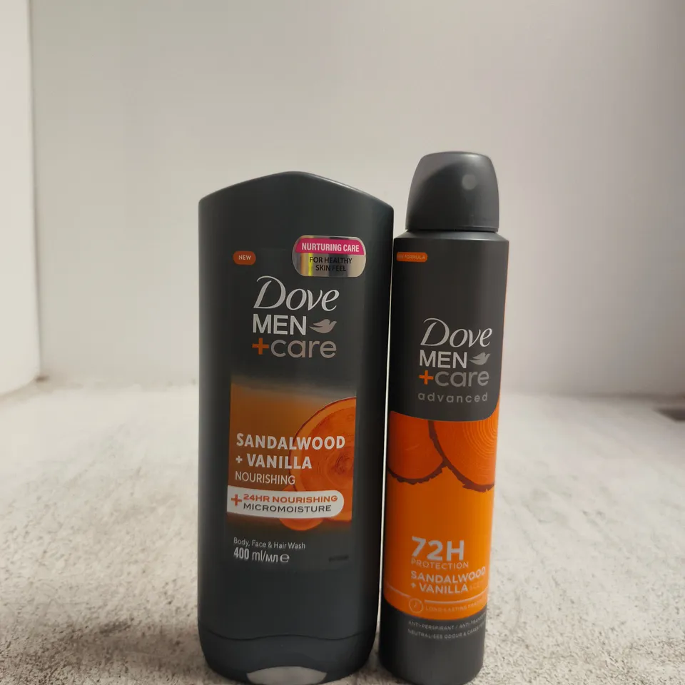 DOVE MEN+CARE XL PROTECT+CARE GIFT SET – SANDALWOOD & VANILLA (BODY WASH 400ML + ANTIPERSPIRANT 200ML)