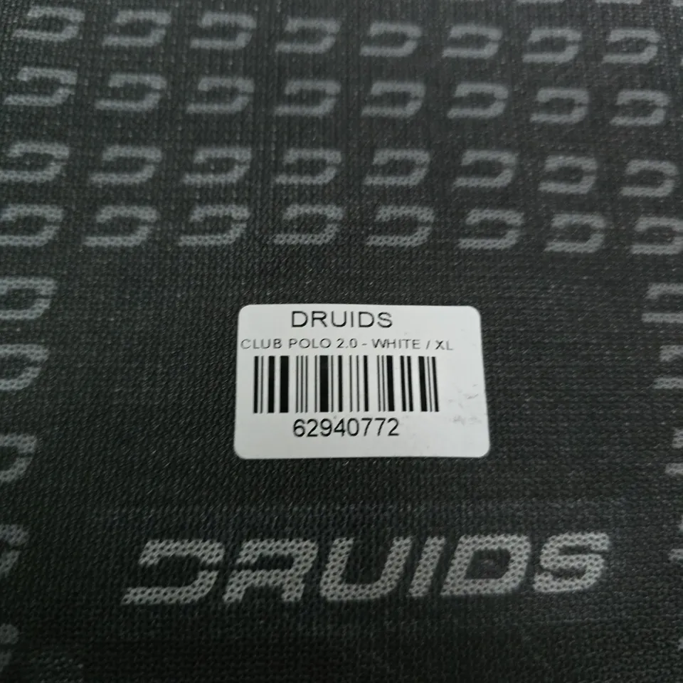 DRUIDS CLUB POLO 2.0 WHITE XL