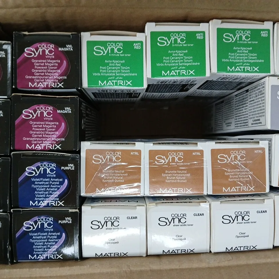 BOX OF APPROXIMATELY 20 ASSORTED MATRIX SO COLOUR SYNC PRODUCTS