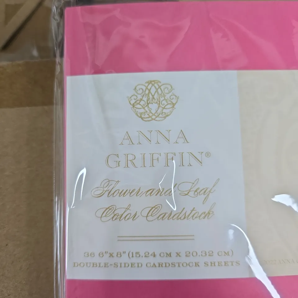 ANNA GRIFFIN FLOWER & LEAF COLOR CARDSTOCK SHEETS – 6 X 8 IN, 36 SHEETS (DOUBLE-SIDED)