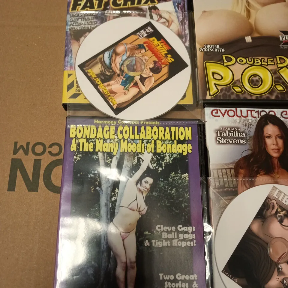 LOT OF 9 ASSORTED ADULT ENTERTAINMENT DVDS