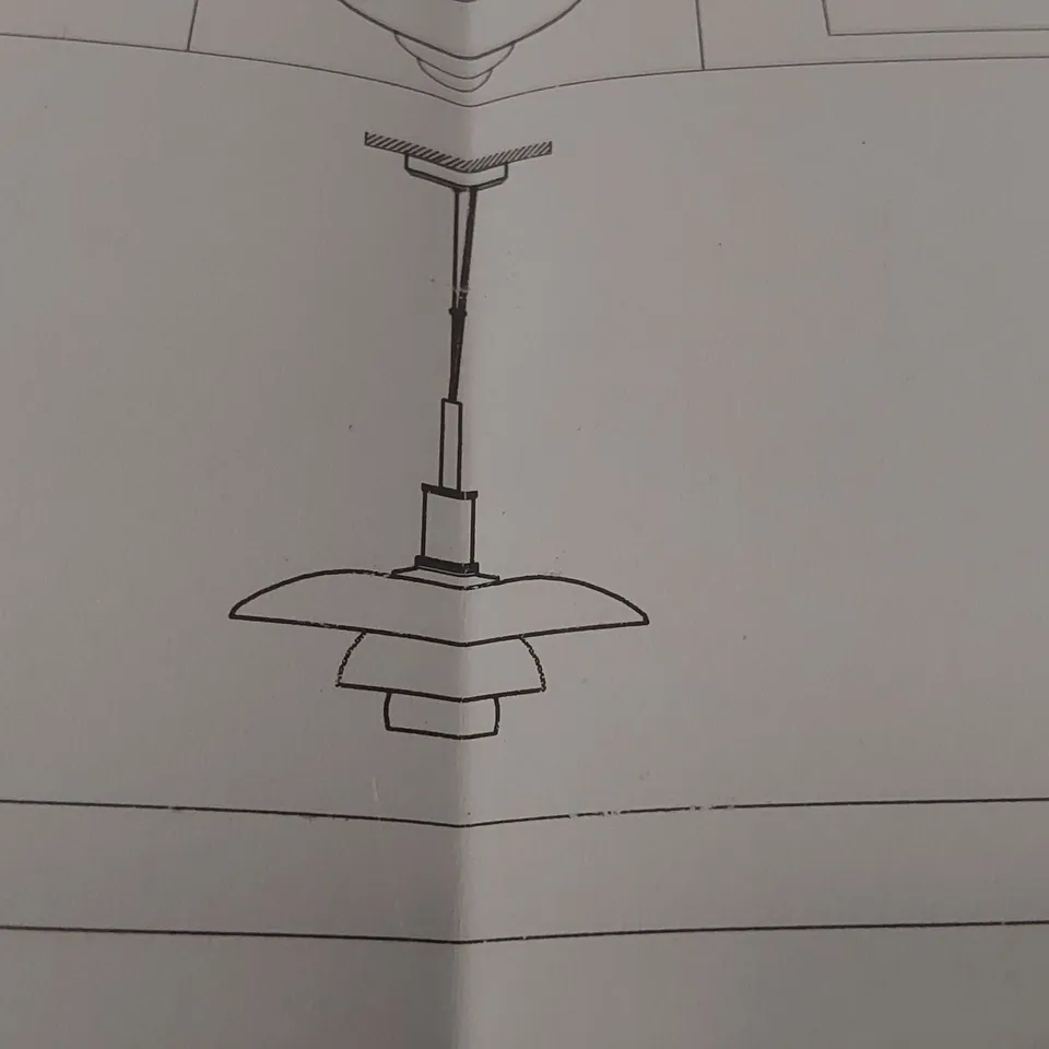 BOXED POUL HENNINGSEN PH 4.5-3.5  GLASS PENDANT REPLICA