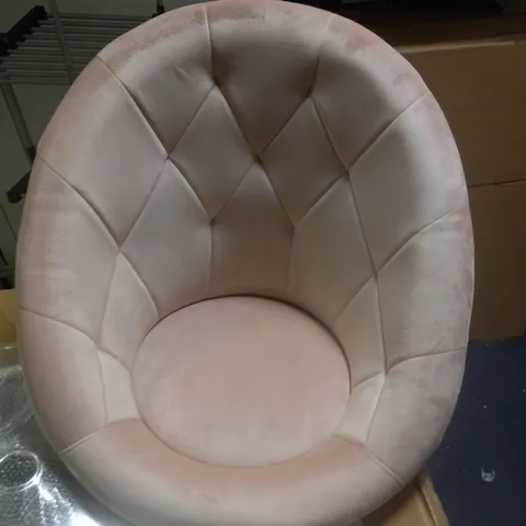 ODYSSEY VELVET LEISURE CHAIR IN PINK