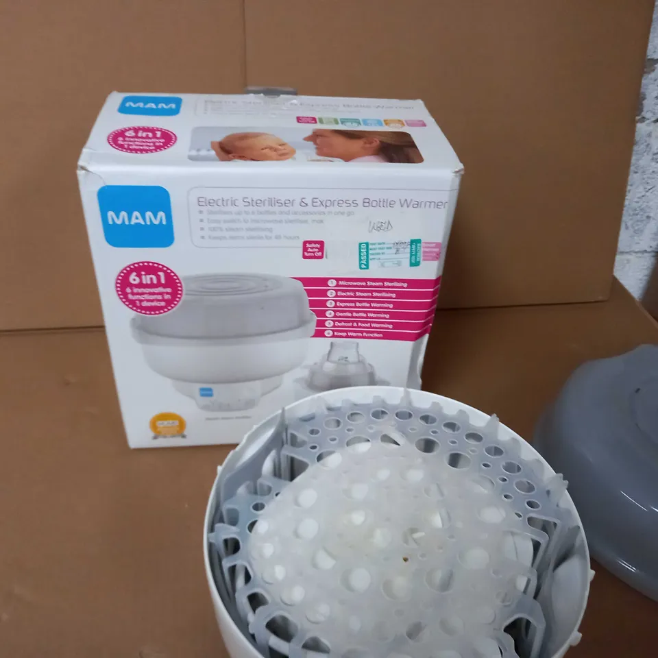 BOXED ELECTRIC STERILISER & EXPRESS BOTTLE WARMER