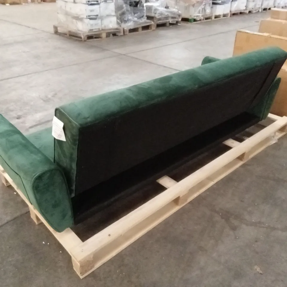 SHIFLET 3 SEATER CLIC CLAC SOFA BED - EMERALD GREEN 