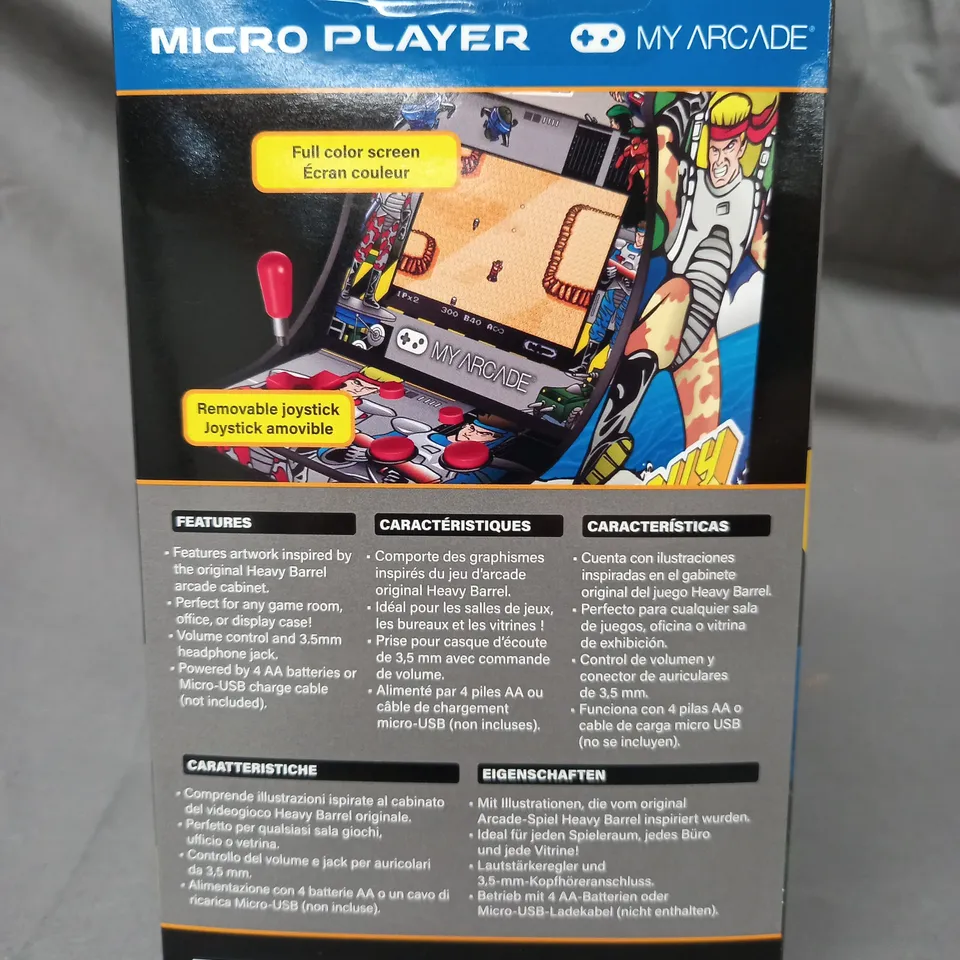 BOXED MY ARCADE HEAVY BARREL MICRO PLAYER
