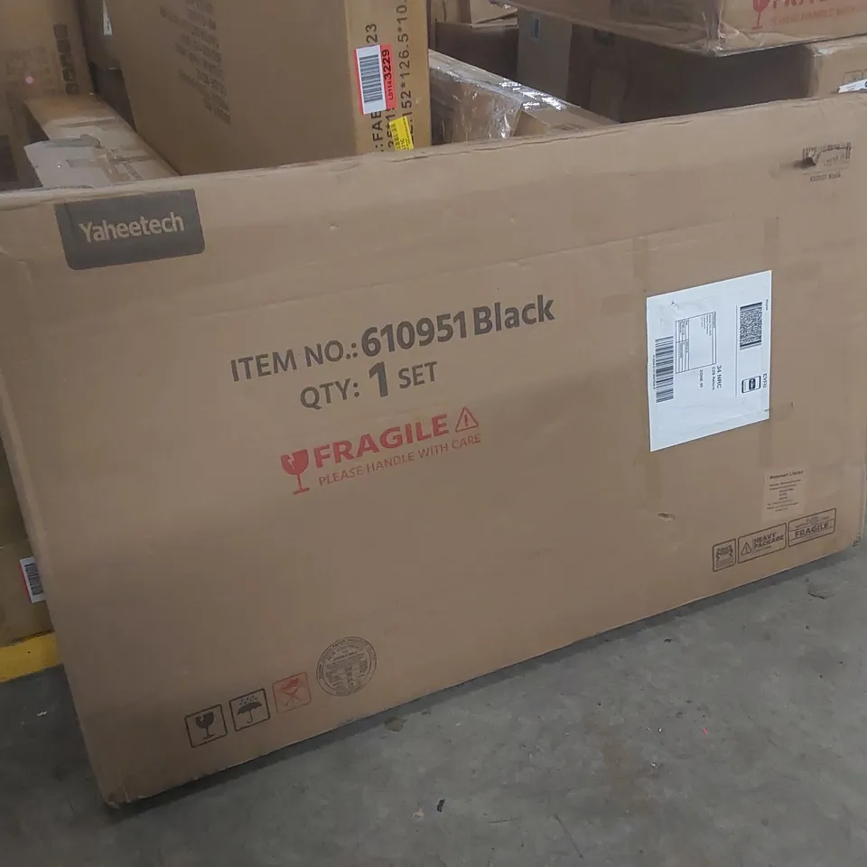 BOXED 106.7cm WIDE SIDEBOARD - BLACK (1 BOX)